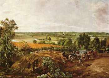 El valle del Stour con la iglesia de Dedham